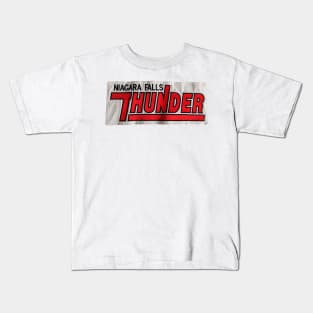 Niagara Falls Thunder OHL Hockey Team Jersey Logo Kids T-Shirt